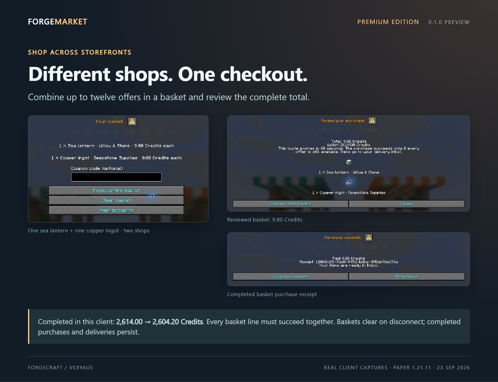 premium edition: one basket